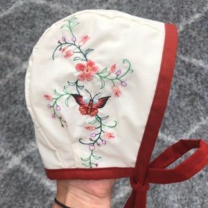 Etsy embroidered bonnet